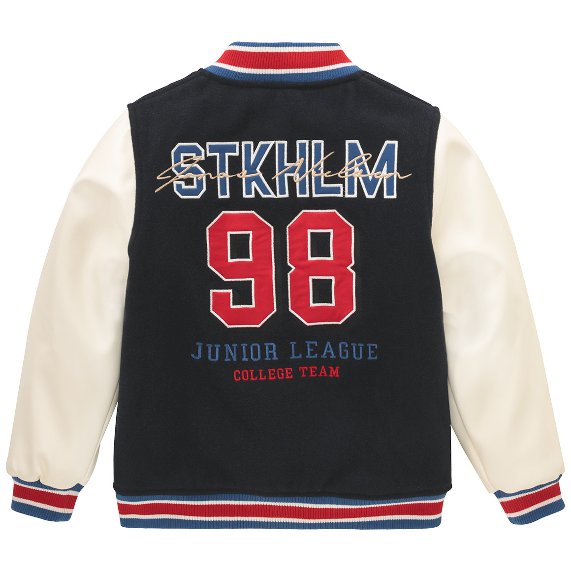 Jungen College-Jacke mit Backprint Jungen College-Jacke mit Backprint von Topolino