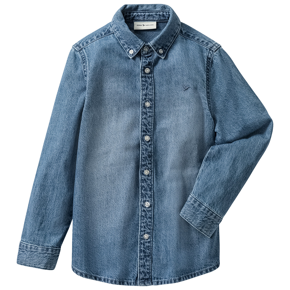 Jungen Jeanshemd mit Button-down-Kragen von Topolino