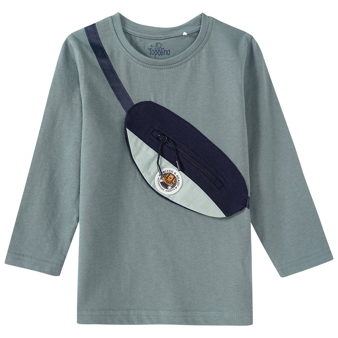 Jungen Langarmshirt  mit Taschenapplikation von Topolino