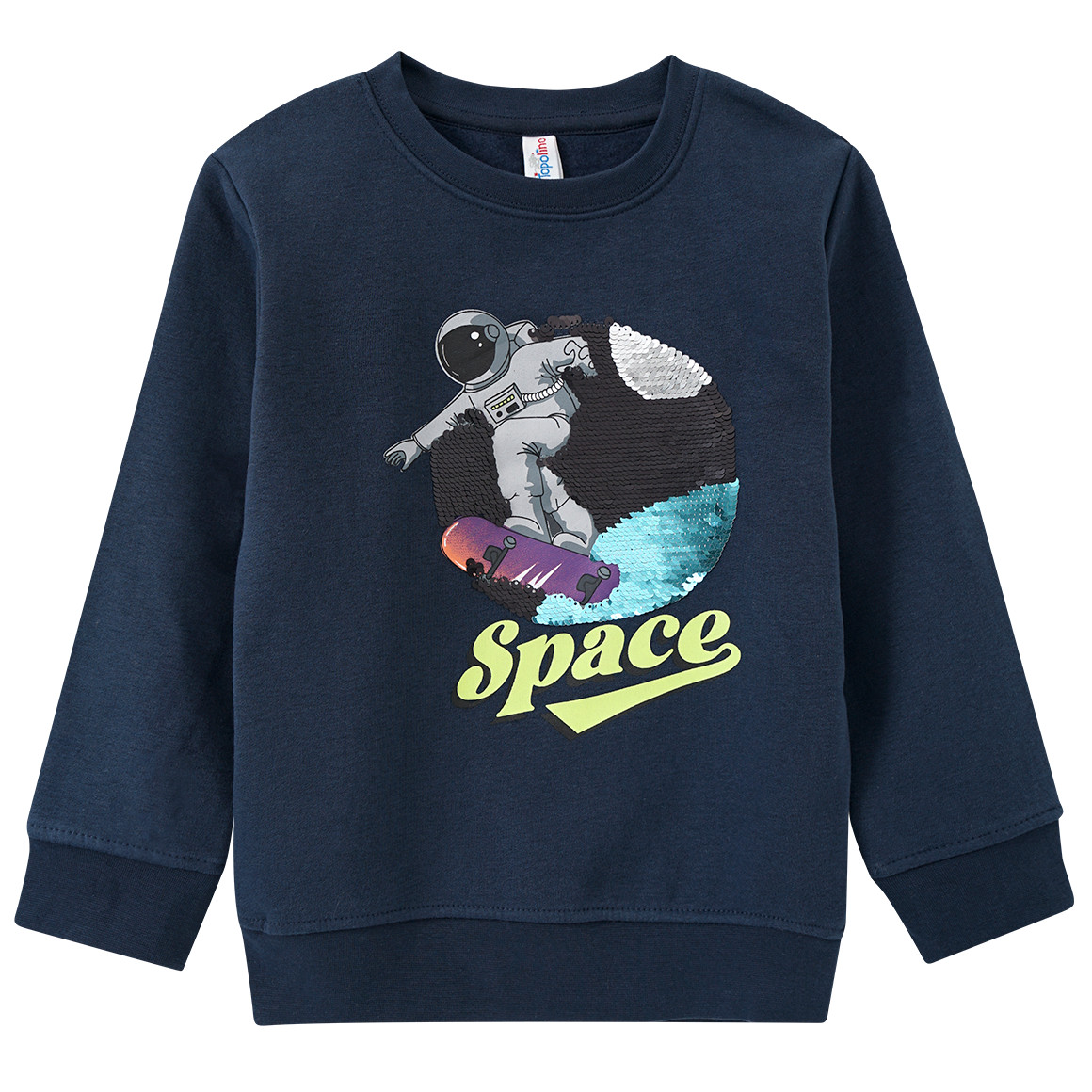 Jungen Sweatshirt mit Wendepailletten von Topolino