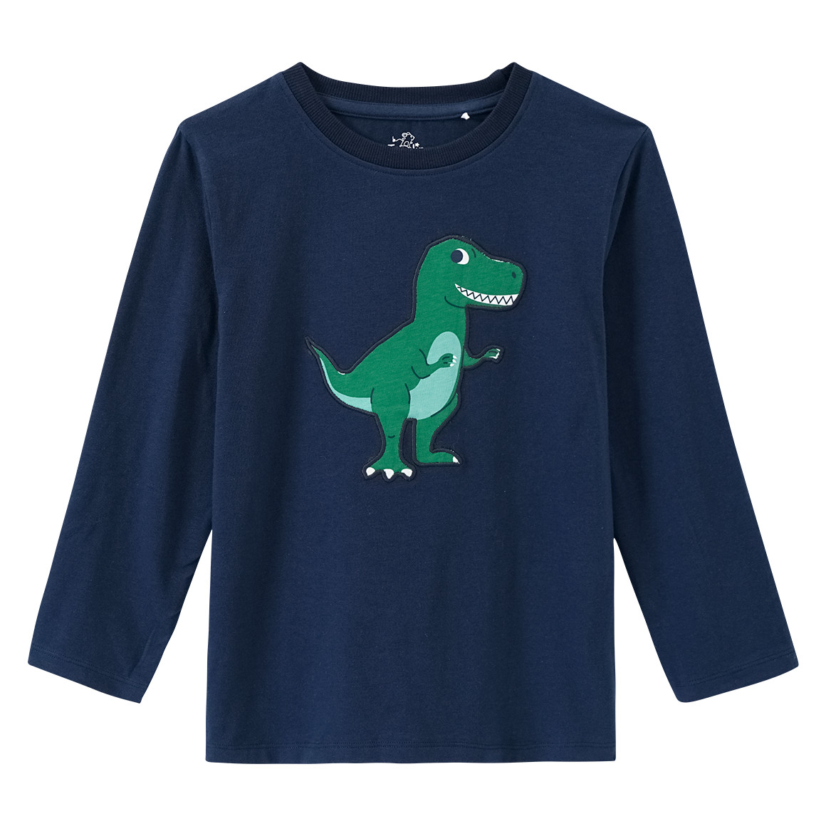 Kinder Langarmshirt mit Dino-Applikation von Topolino