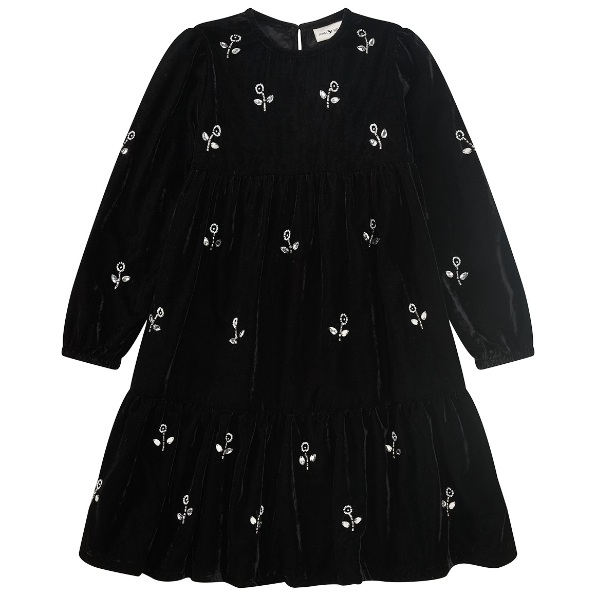 Mädchen Samtkleid mit Glitzersteinchen Mädchen Samtkleid mit Glitzersteinchen von Topolino