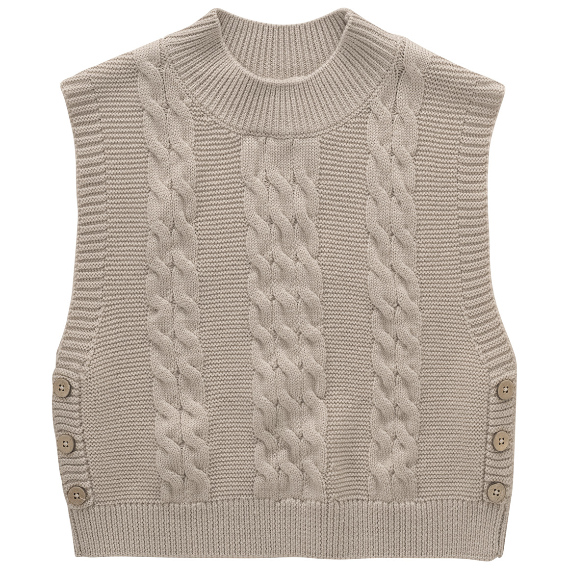 Mädchen Woll-Strickpullunder mit Zopfmuster Mädchen Woll-Strickpullunder mit Zopfmuster von Topolino