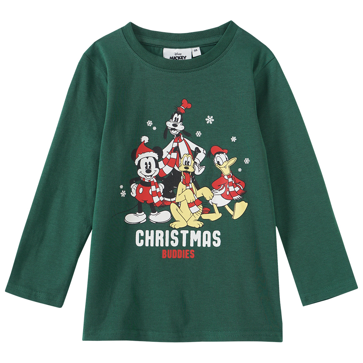 Micky Maus Weihnachtslangarmshirt mit Print von Topolino