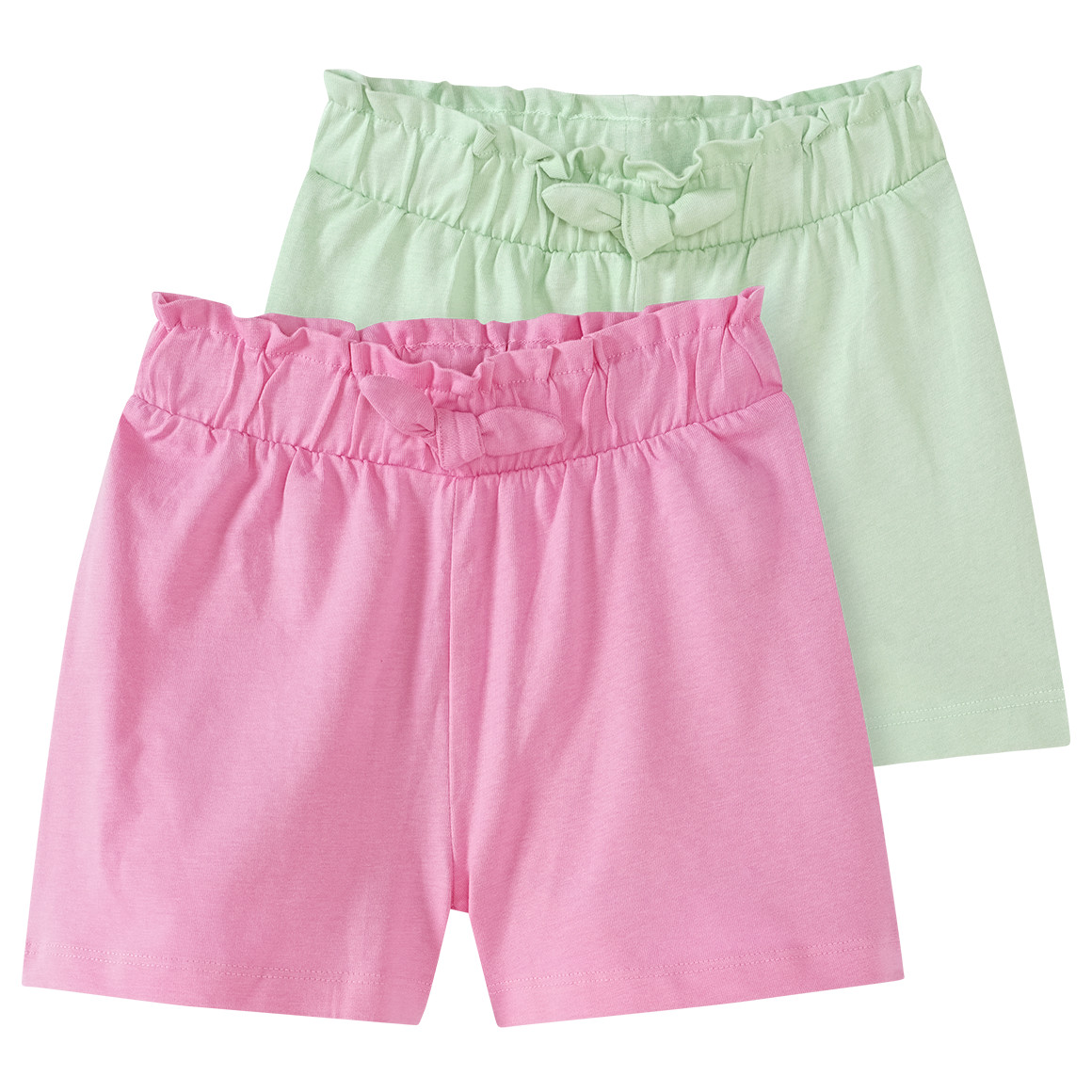 2 Baby Shorts mit Zierschleife 2 Baby Shorts mit Zierschleife von Topomini