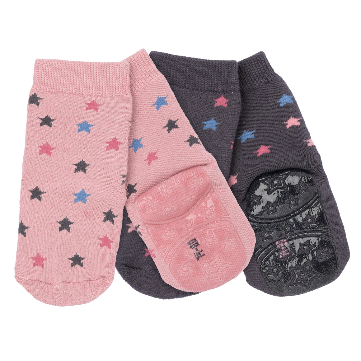 2 Paar Baby Socken mit Sternen von Topomini