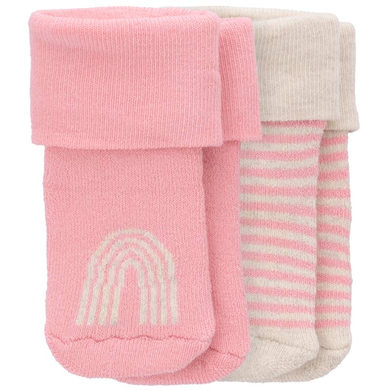 2 Paar Newborn Socken mit Frottee von Topomini