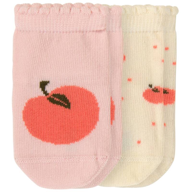 2 Paar Newborn Socken mit Orangen von Topomini