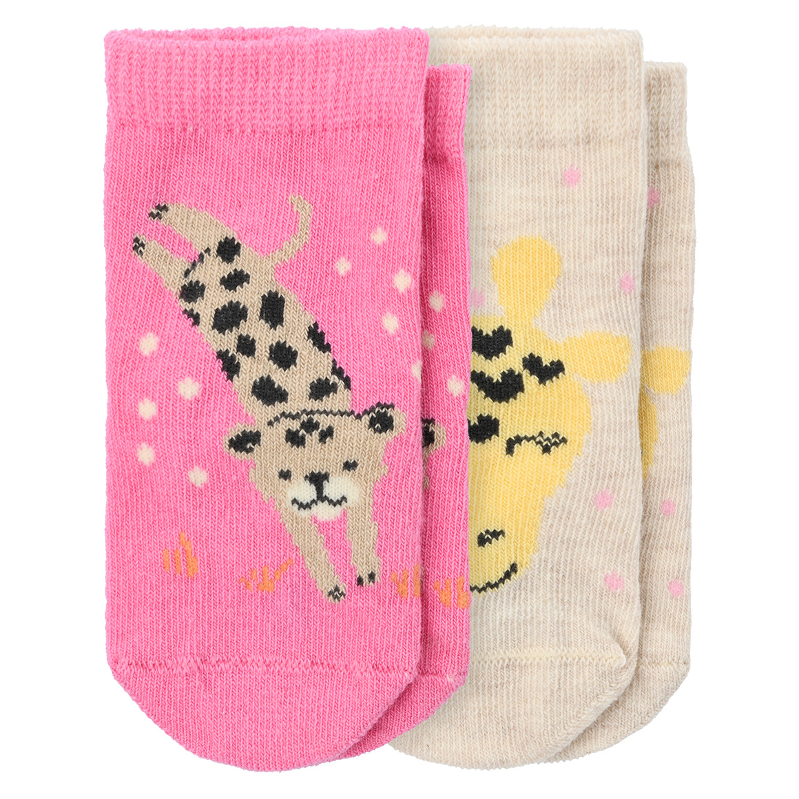 2 Paar Newborn Socken mit Tier-Motiven von Topomini