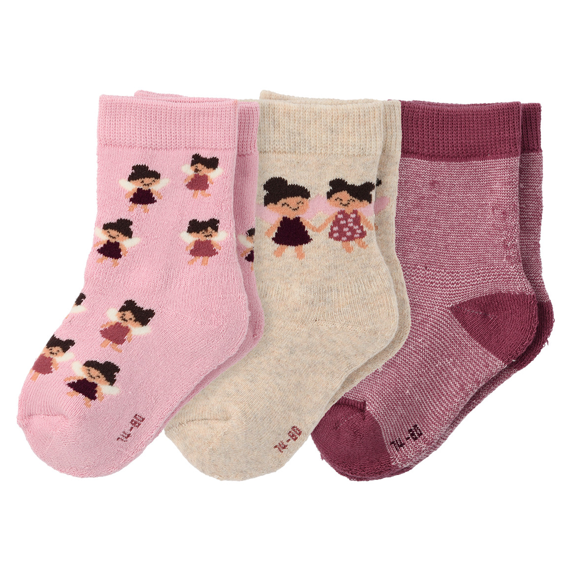 3 Paar Baby Frottee-Socken im Set 3 Paar Baby Frottee-Socken im Set von Topomini