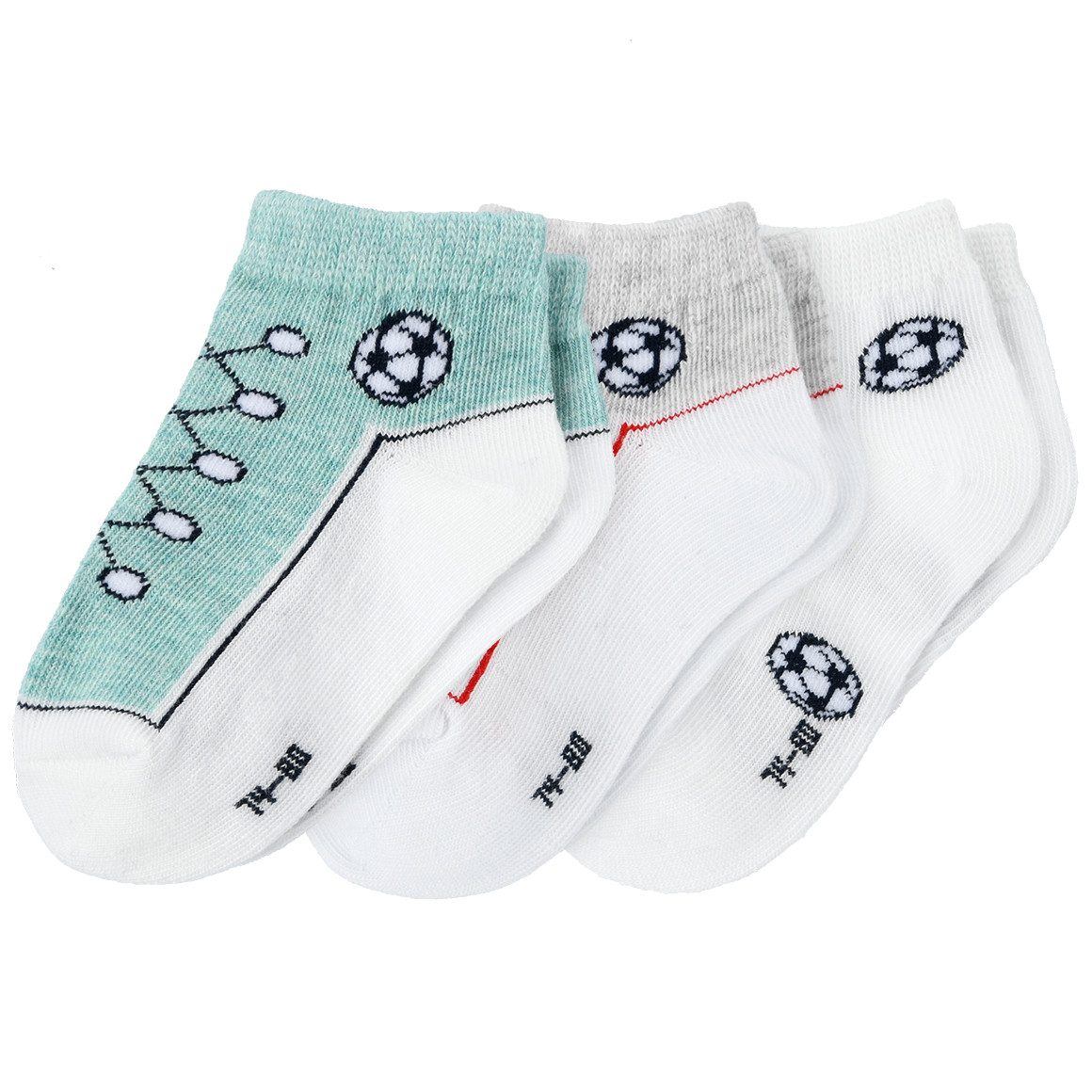 3 Paar Baby Sneaker-Socken im Set von Topomini