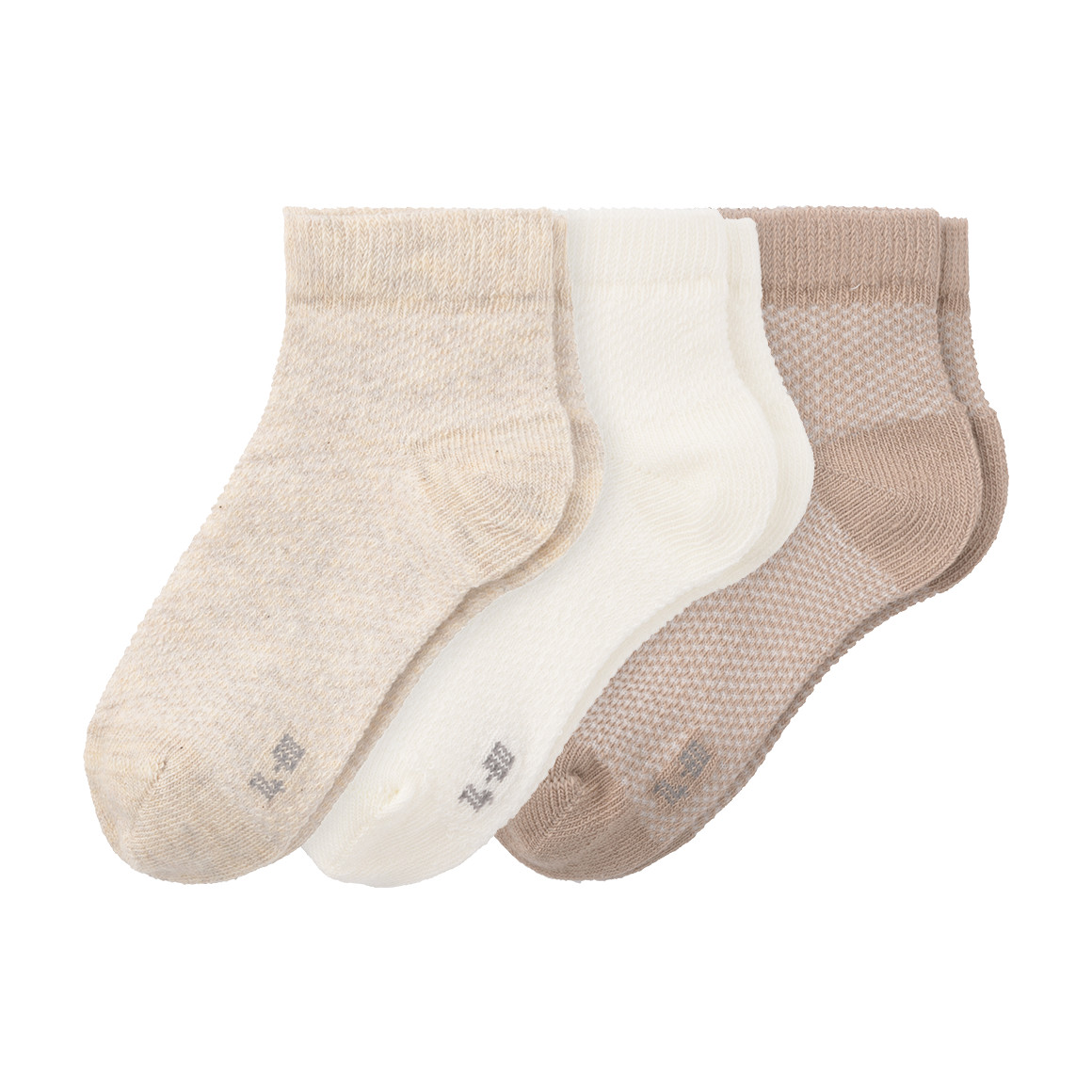 3 Paar Baby Sneaker-Socken knöchelhoch 3 Paar Baby Sneaker-Socken knöchelhoch von Topomini