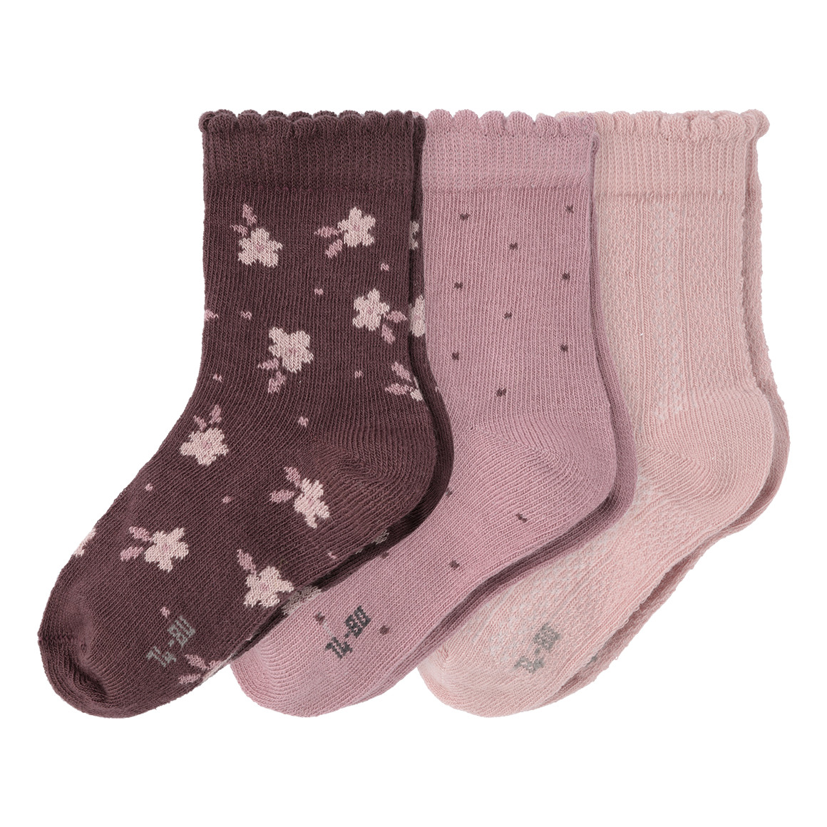 3 Paar Baby Socken im Muster-Mix 3 Paar Baby Socken im Muster-Mix von Topomini