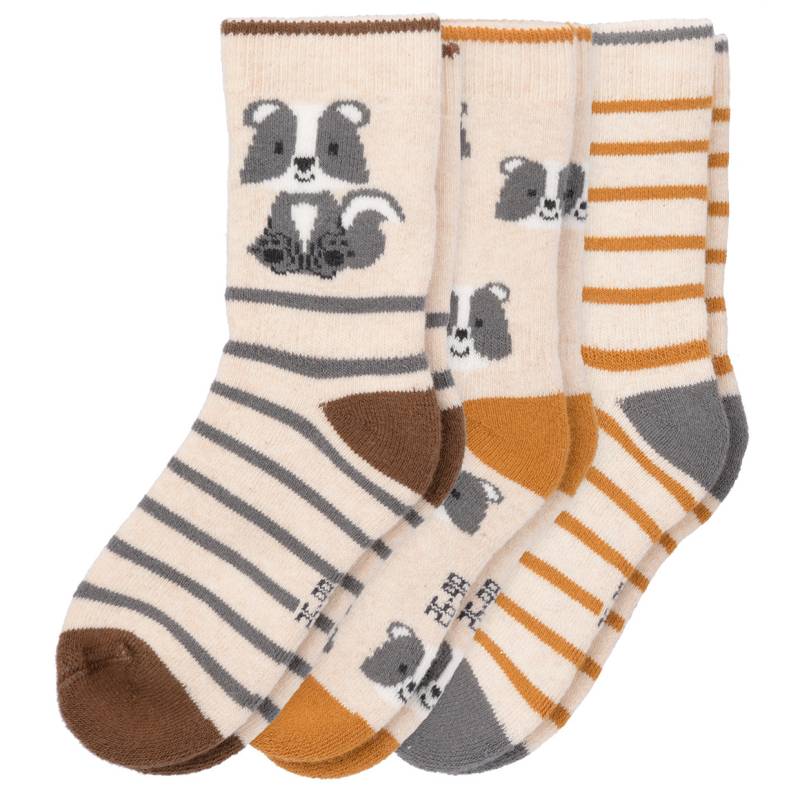 3 Paar Baby Socken in verschiedenen Dessins von Topomini