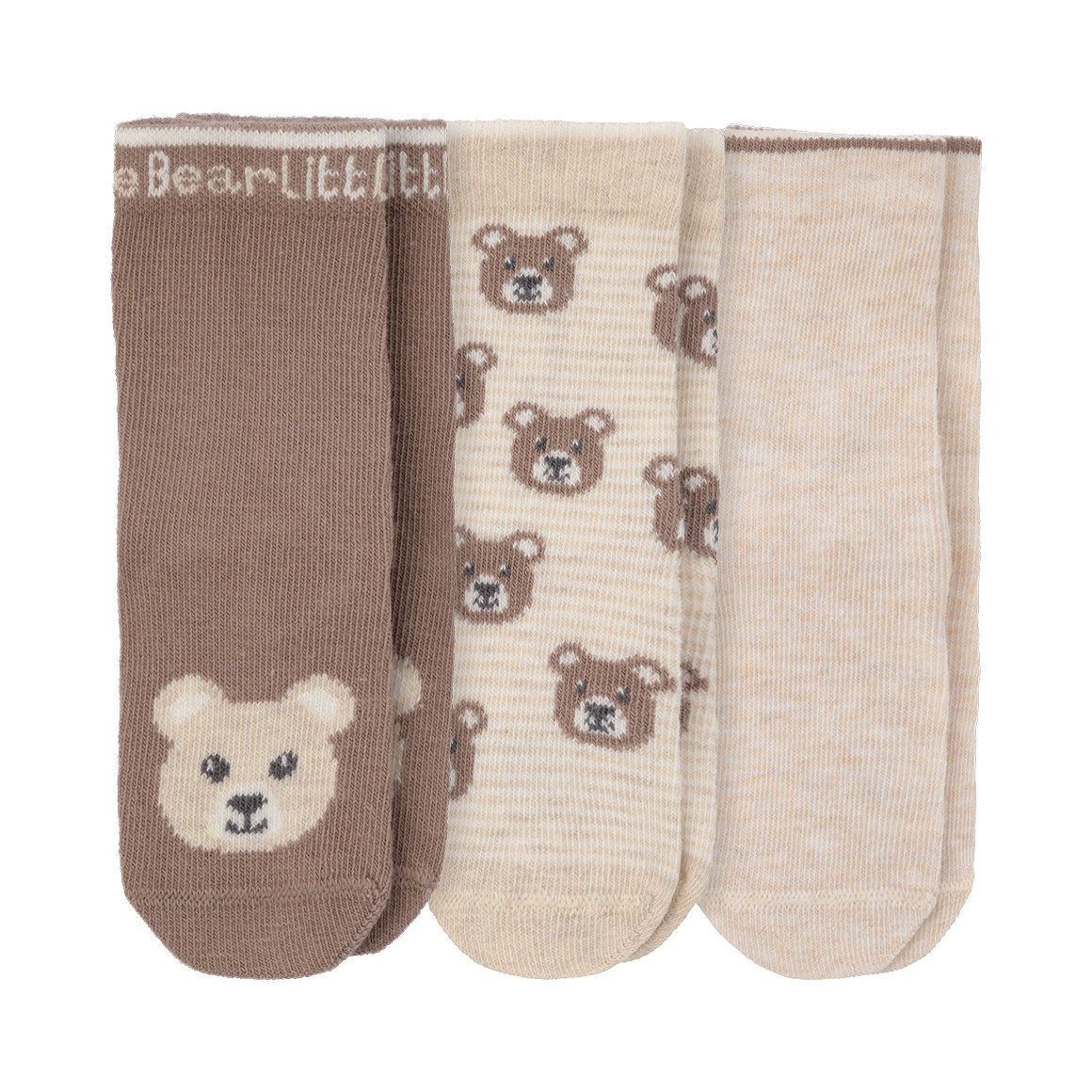 3 Paar Baby Socken mit Bären-Motiven 3 Paar Baby Socken mit Bären-Motiven von Topomini