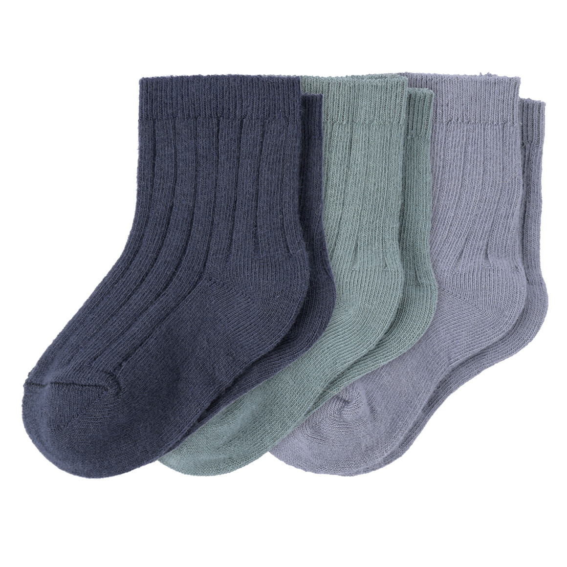 3 Paar Baby Socken mit Rippstruktur von Topomini