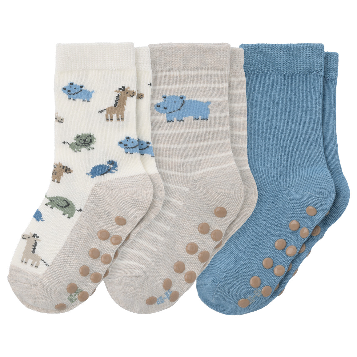 3 Paar Baby Stopper-Socken im Set 3 Paar Baby Stopper-Socken im Set von Topomini