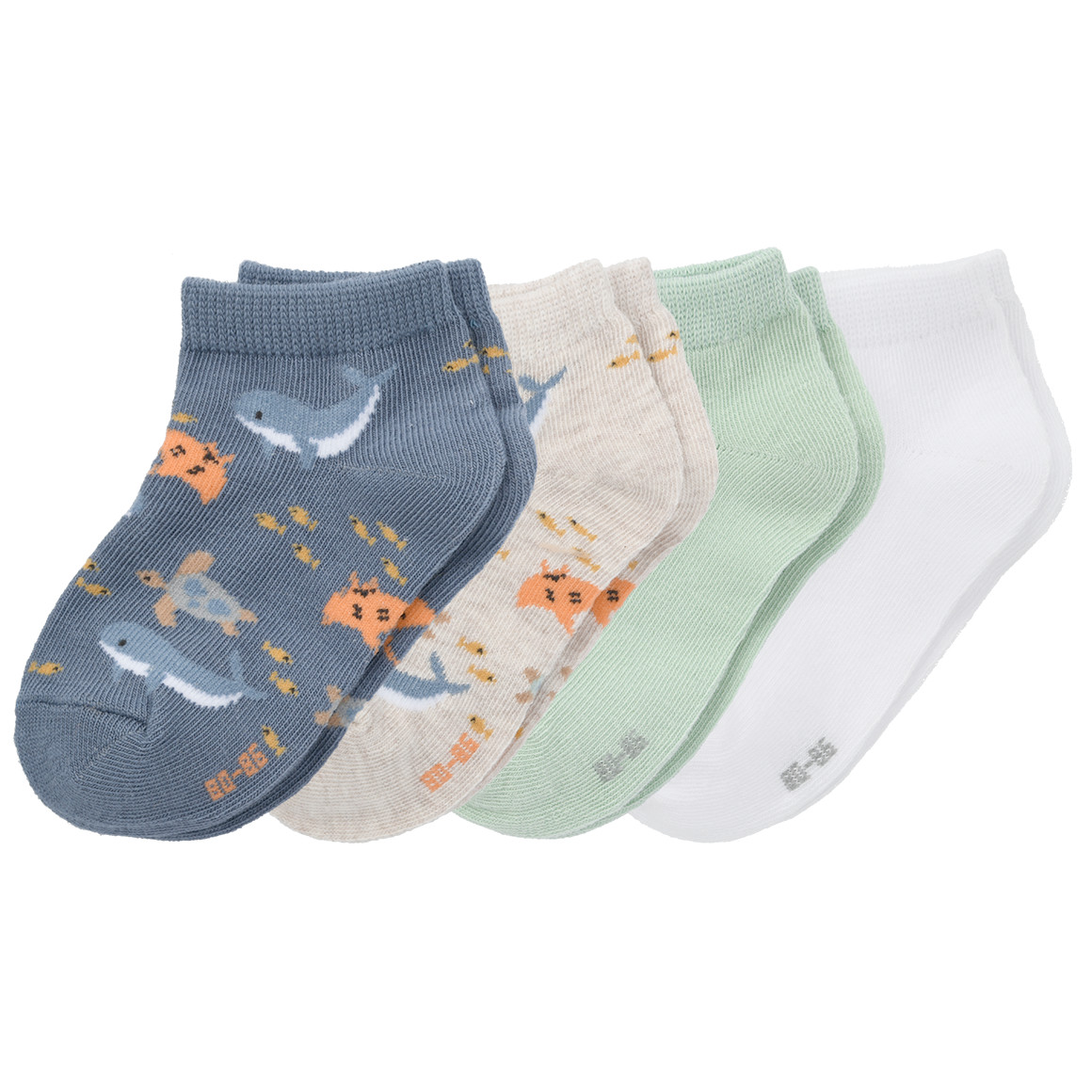 4 Paar Baby Sneaker-Socken im Set 4 Paar Baby Sneaker-Socken im Set von Topomini