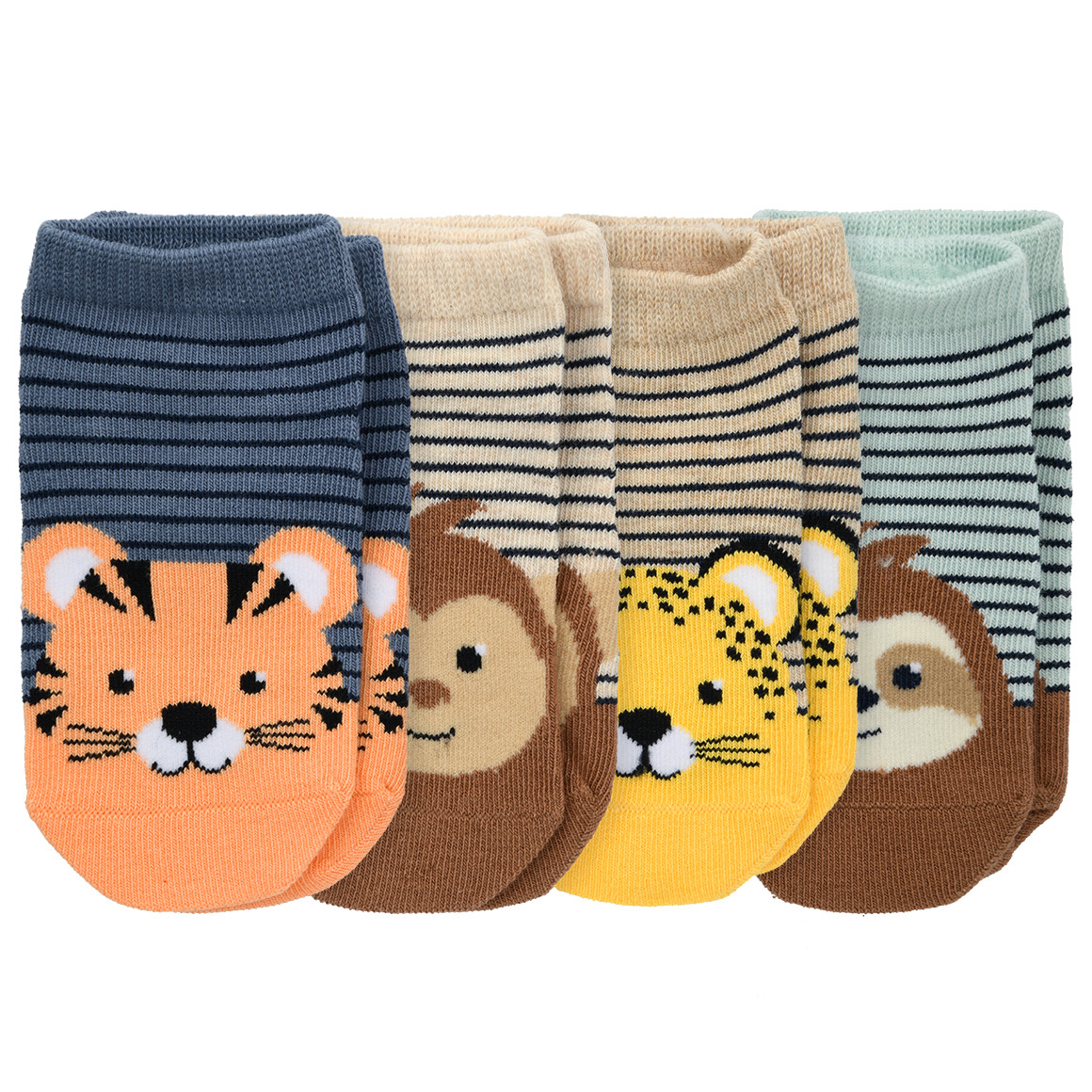 4 Paar Baby Sneaker-Socken im Set 4 Paar Baby Sneaker-Socken im Set von Topomini