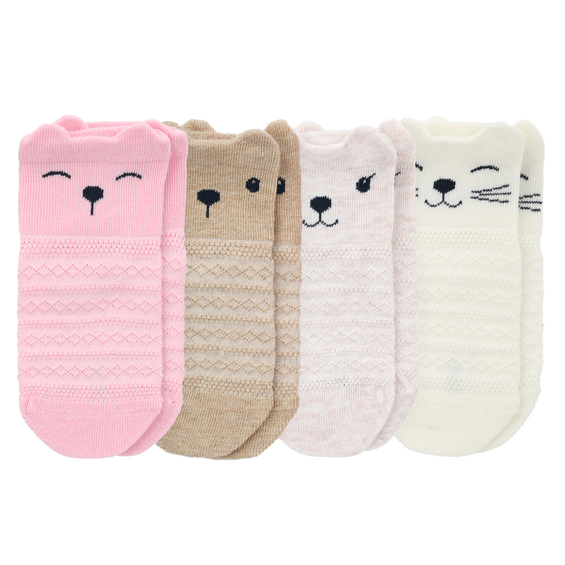 4 Paar Baby Sneaker-Socken im Set 4 Paar Baby Sneaker-Socken im Set von Topomini