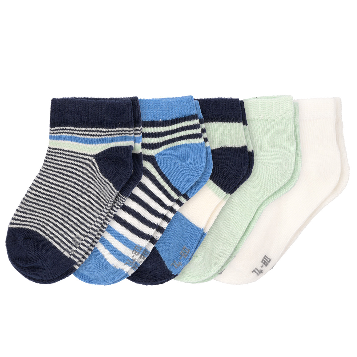 5 Paar Baby Sneaker-Socken im Set von Topomini