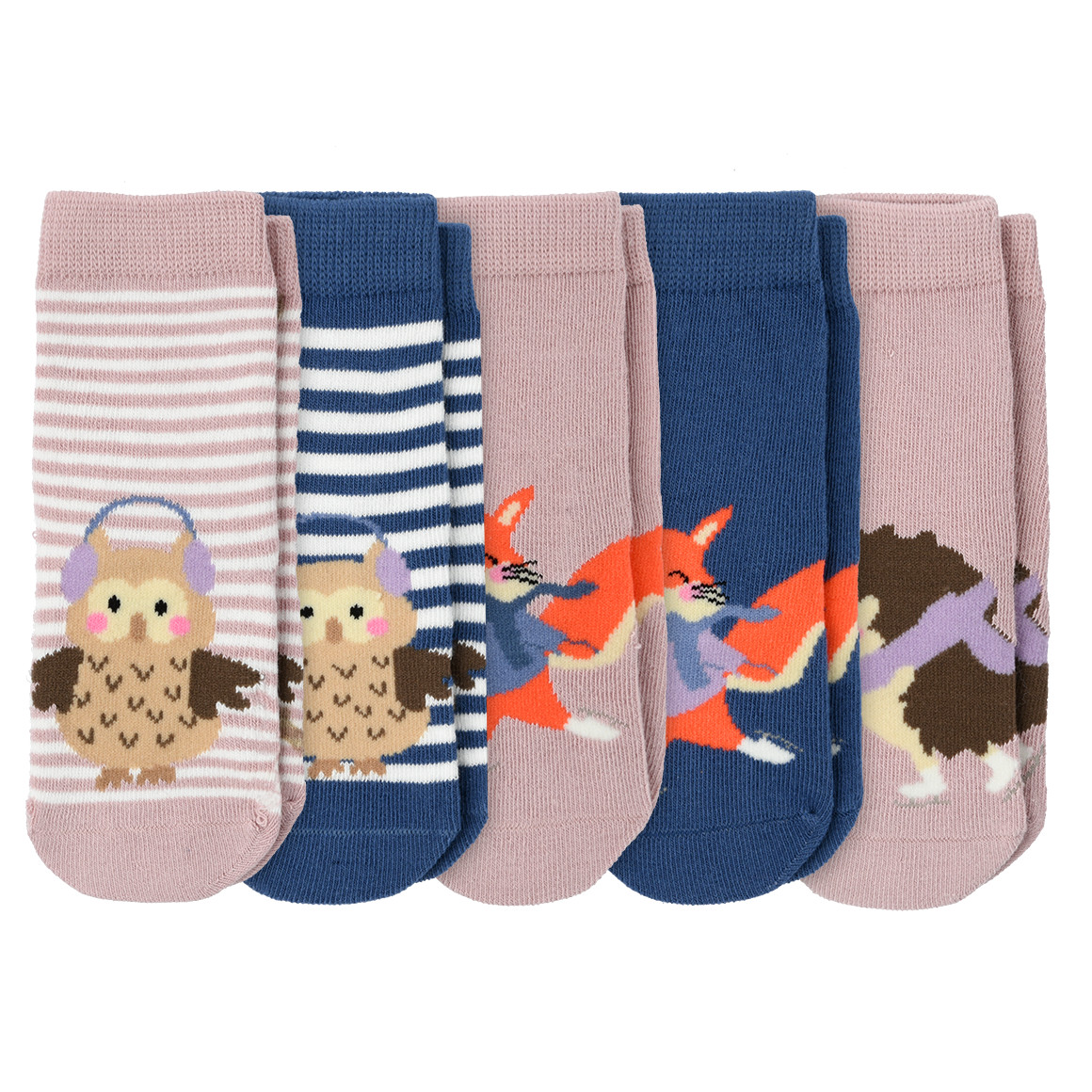 5 Paar Baby Socken in verschiedenen Dessins von Topomini