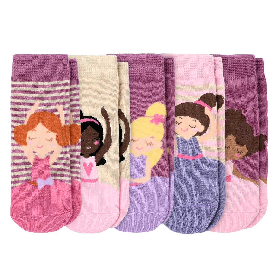 5 Paar Baby Socken in verschiedenen Dessins von Topomini