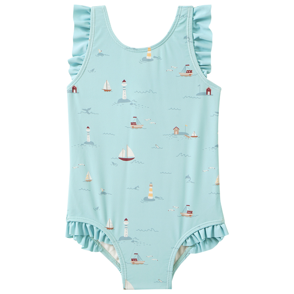 Baby Badeanzug mit Segelschiffen Baby Badeanzug mit Segelschiffen von Topomini