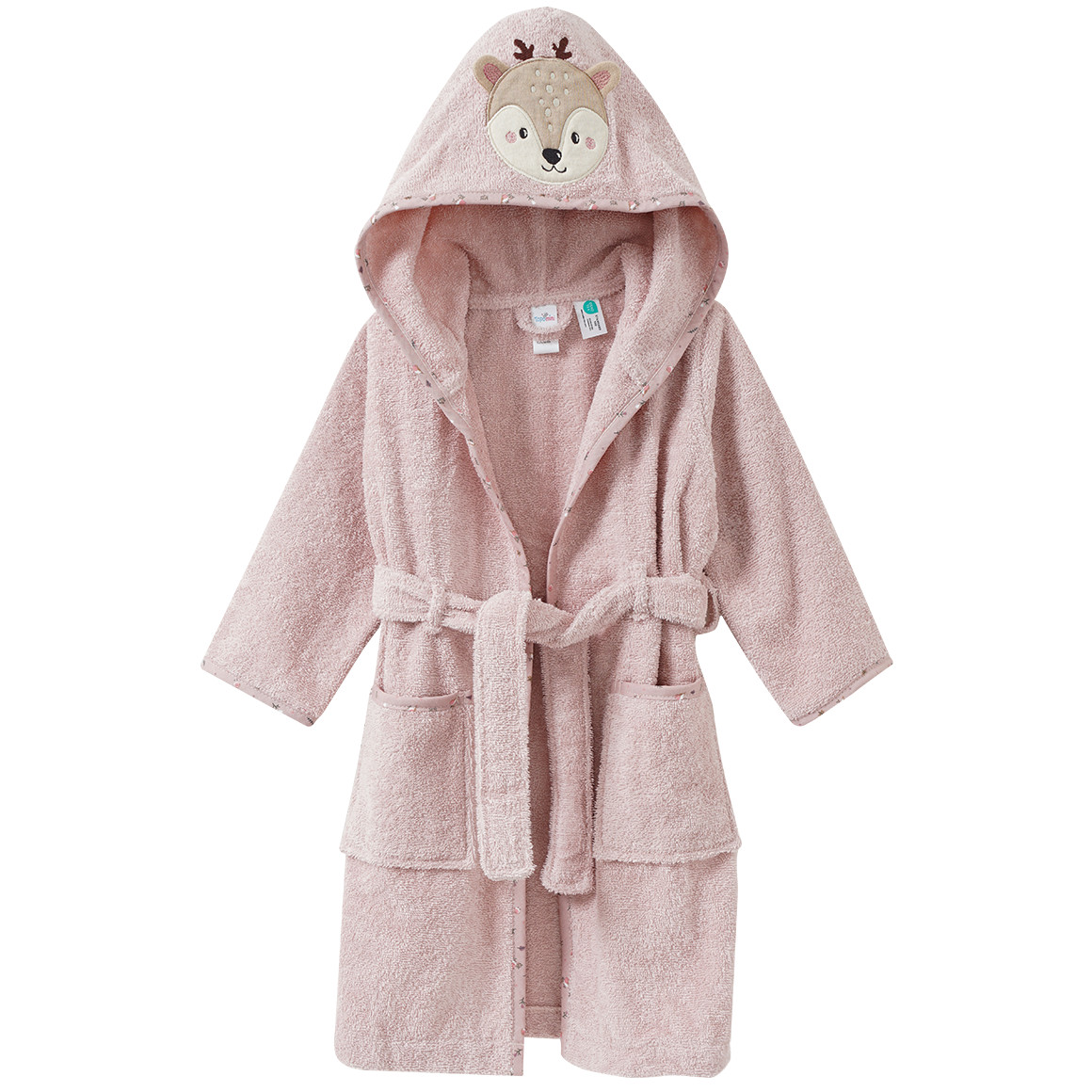 Baby Bademantel mit Reh-Applikation Baby Bademantel mit Reh-Applikation von Topomini