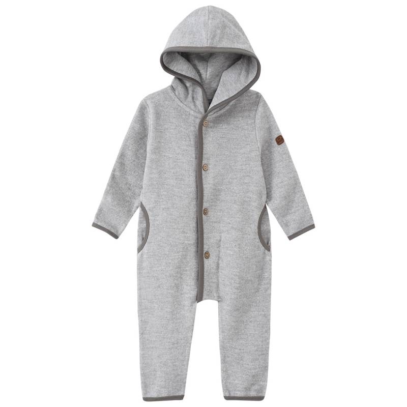 Baby Baumwollfleece-Overall mit Kapuze von Topomini