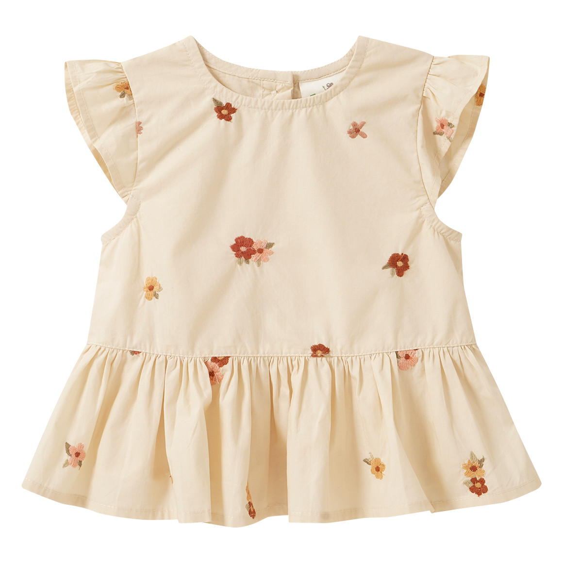 Baby Bluse mit Blumen-Stickerei Baby Bluse mit Blumen-Stickerei von Topomini