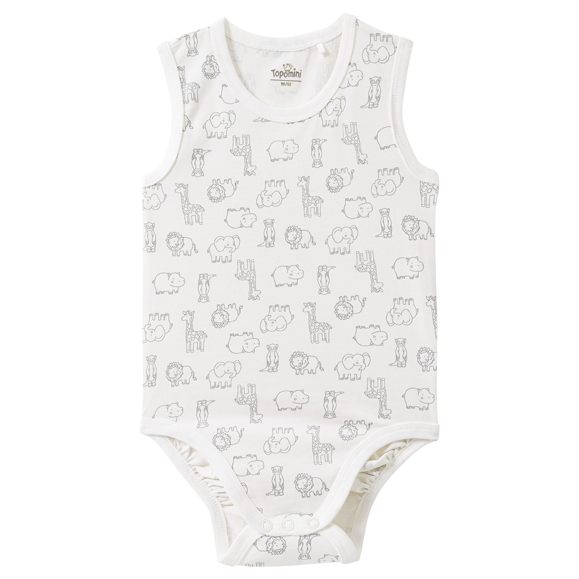 Baby Body mit Safari-Print Baby Body mit Safari-Print von Topomini