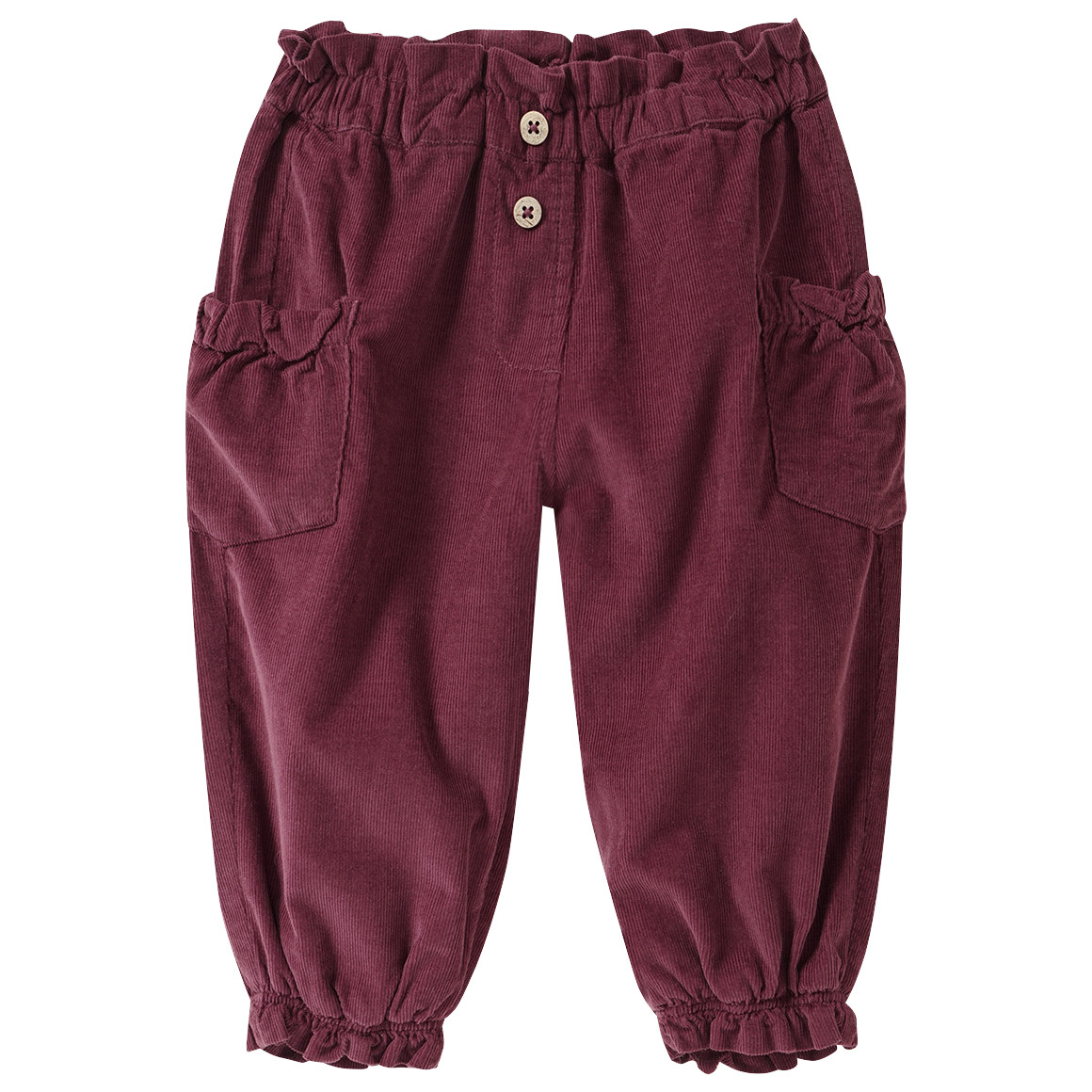 Baby Cordhose mit Blümchen-Print Baby Cordhose mit Blümchen-Print von Topomini