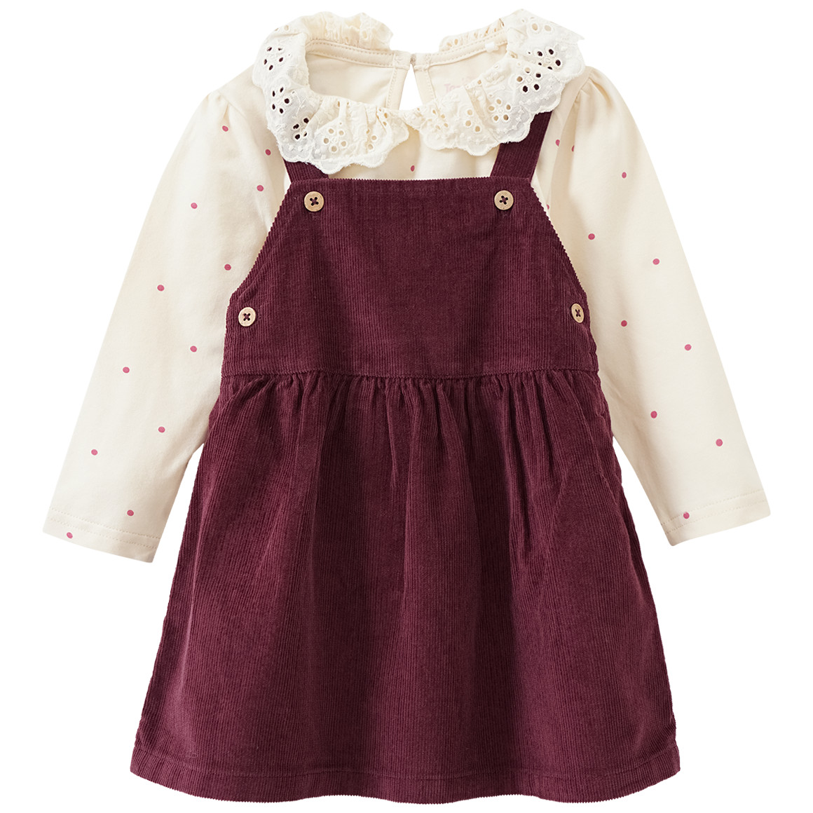 Baby Cordkleid und Langarmshirt von Topomini