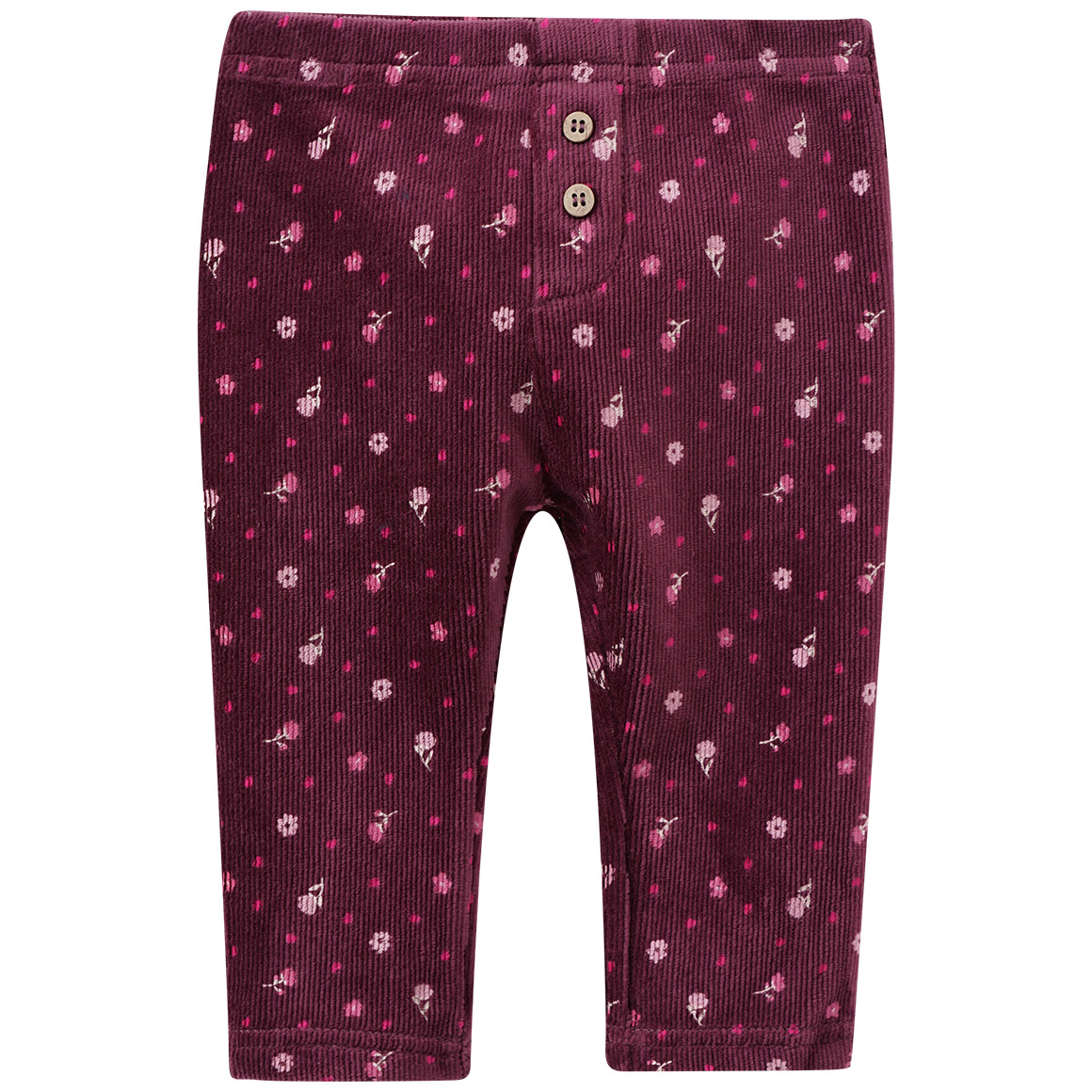 Baby Cordleggings mit Blümchen von Topomini