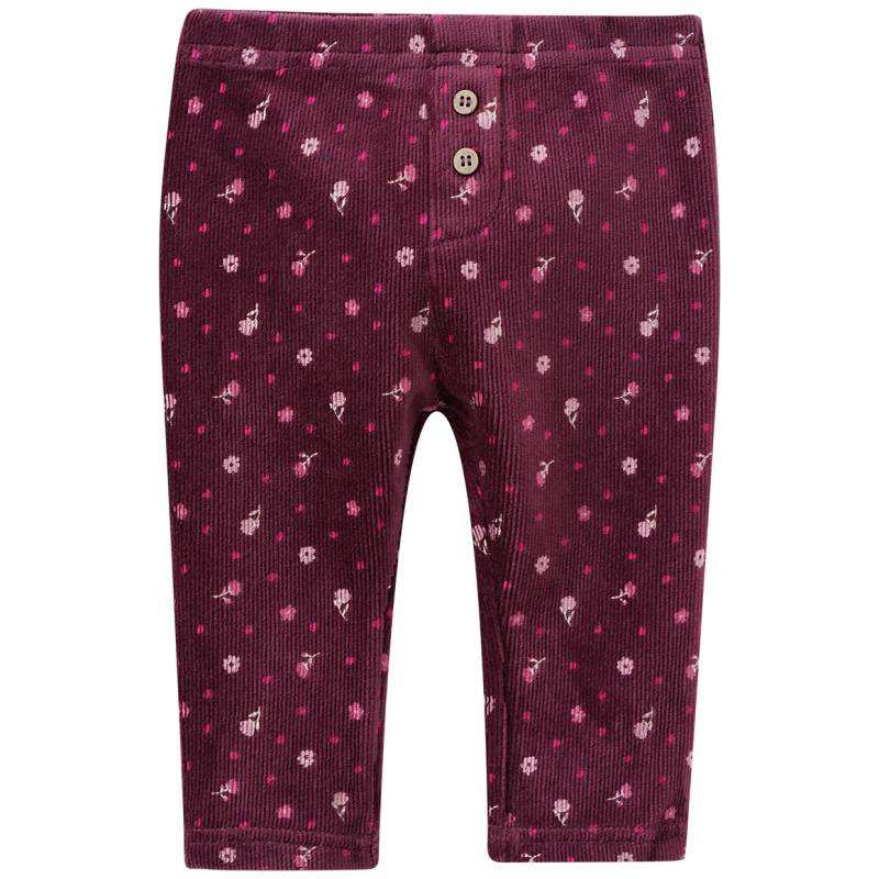 Baby Cordleggings mit Blümchen von Topomini