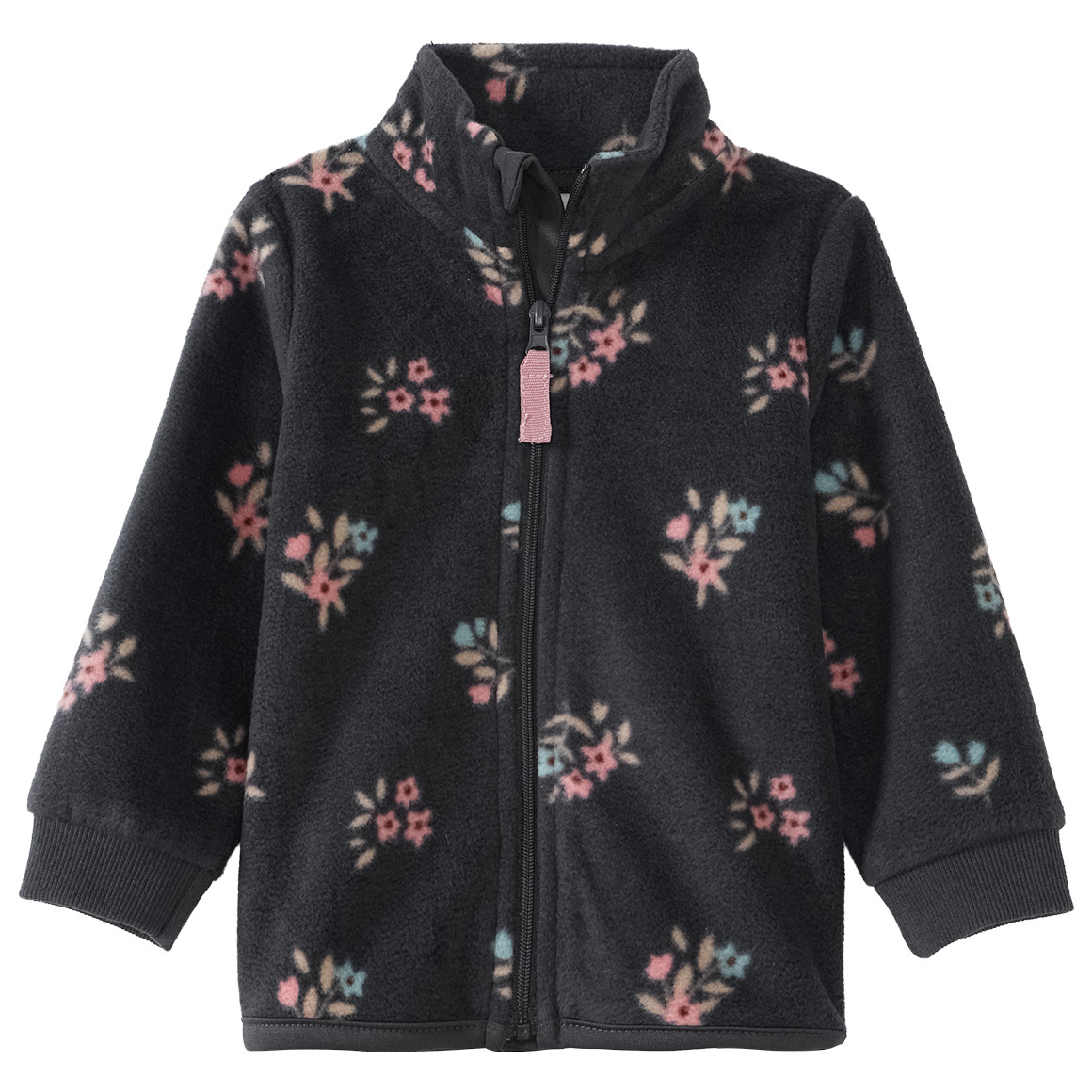 Baby Fleece Jacke mit Blumen von Topomini