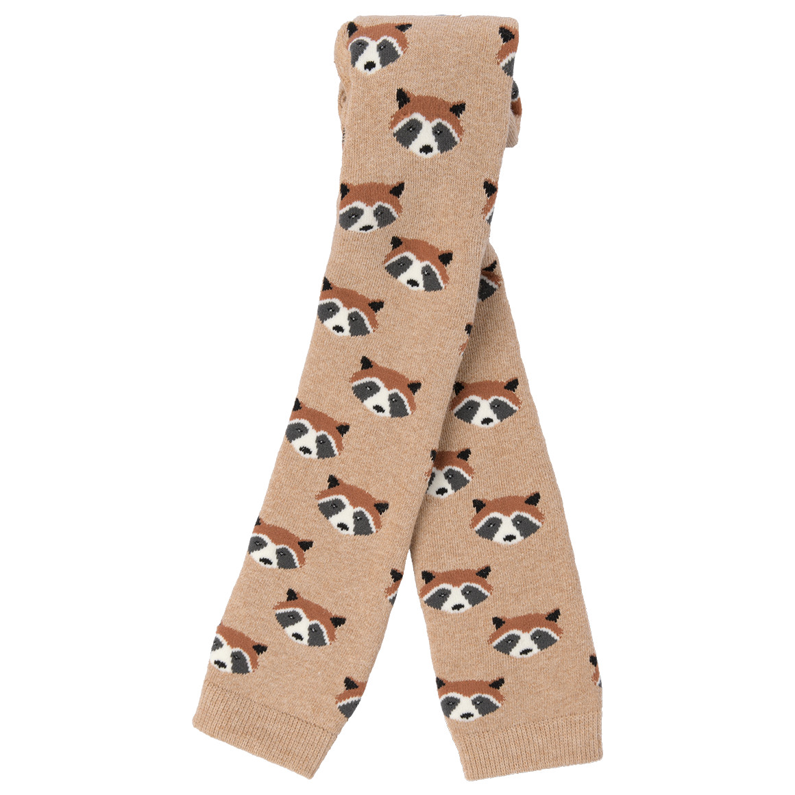 Baby Frottee-Leggings mit Waschbär-Motiven von Topomini