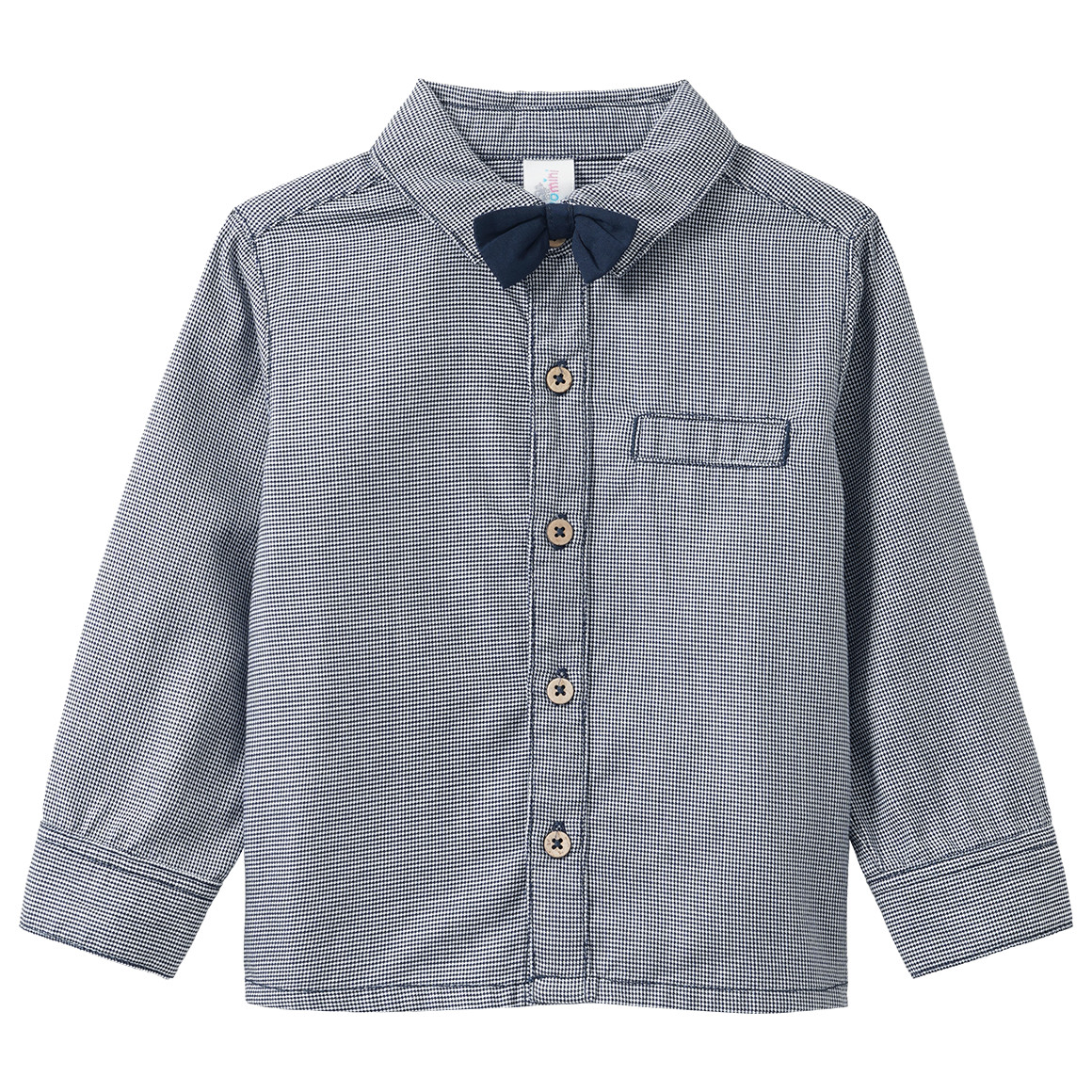 Baby Hemd mit Hahnentritt-Muster Baby Hemd mit Hahnentritt-Muster von Topomini