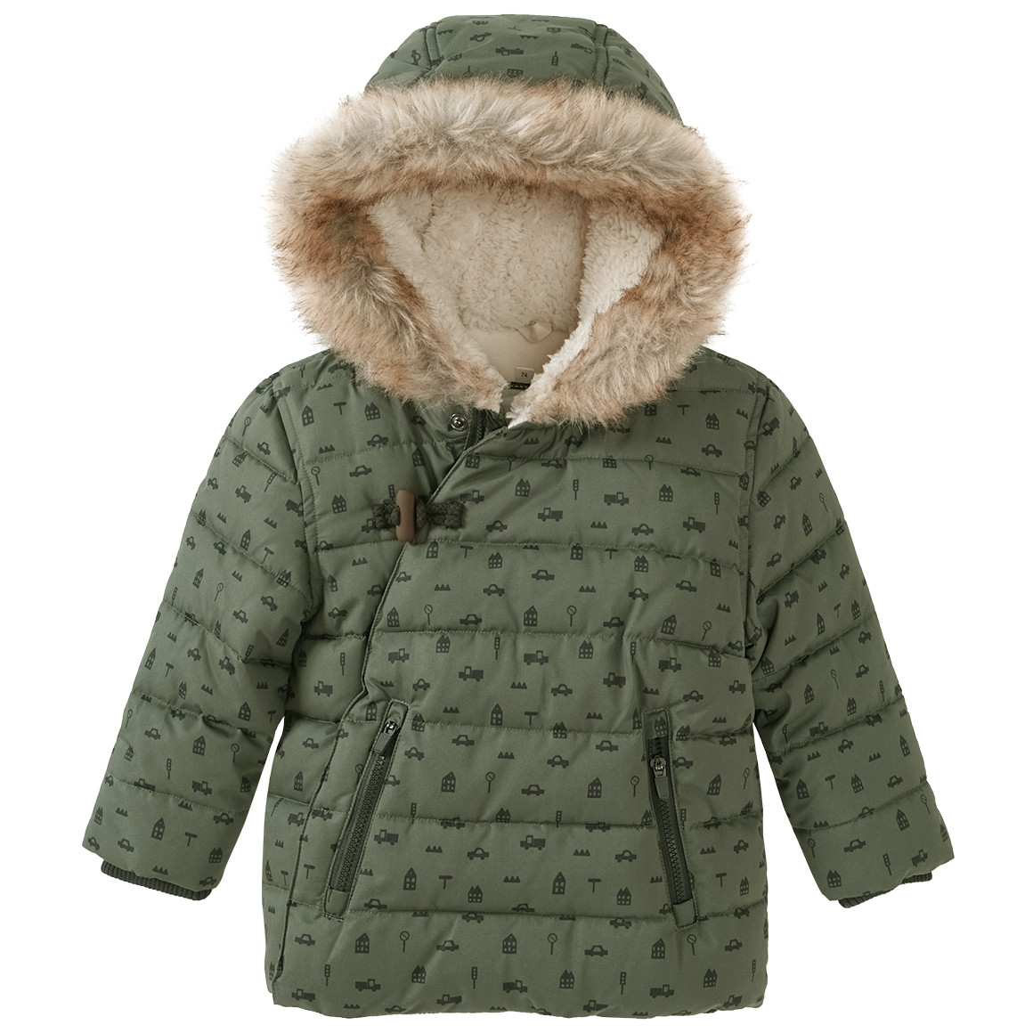 Baby Jacke mit Allover-Muster von Topomini