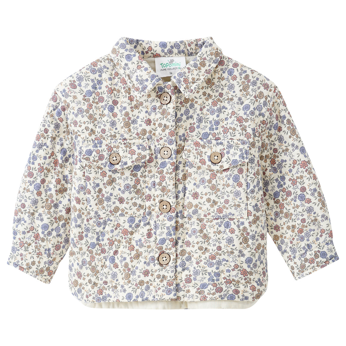 Baby Jacke mit Blumen-Allover von Topomini