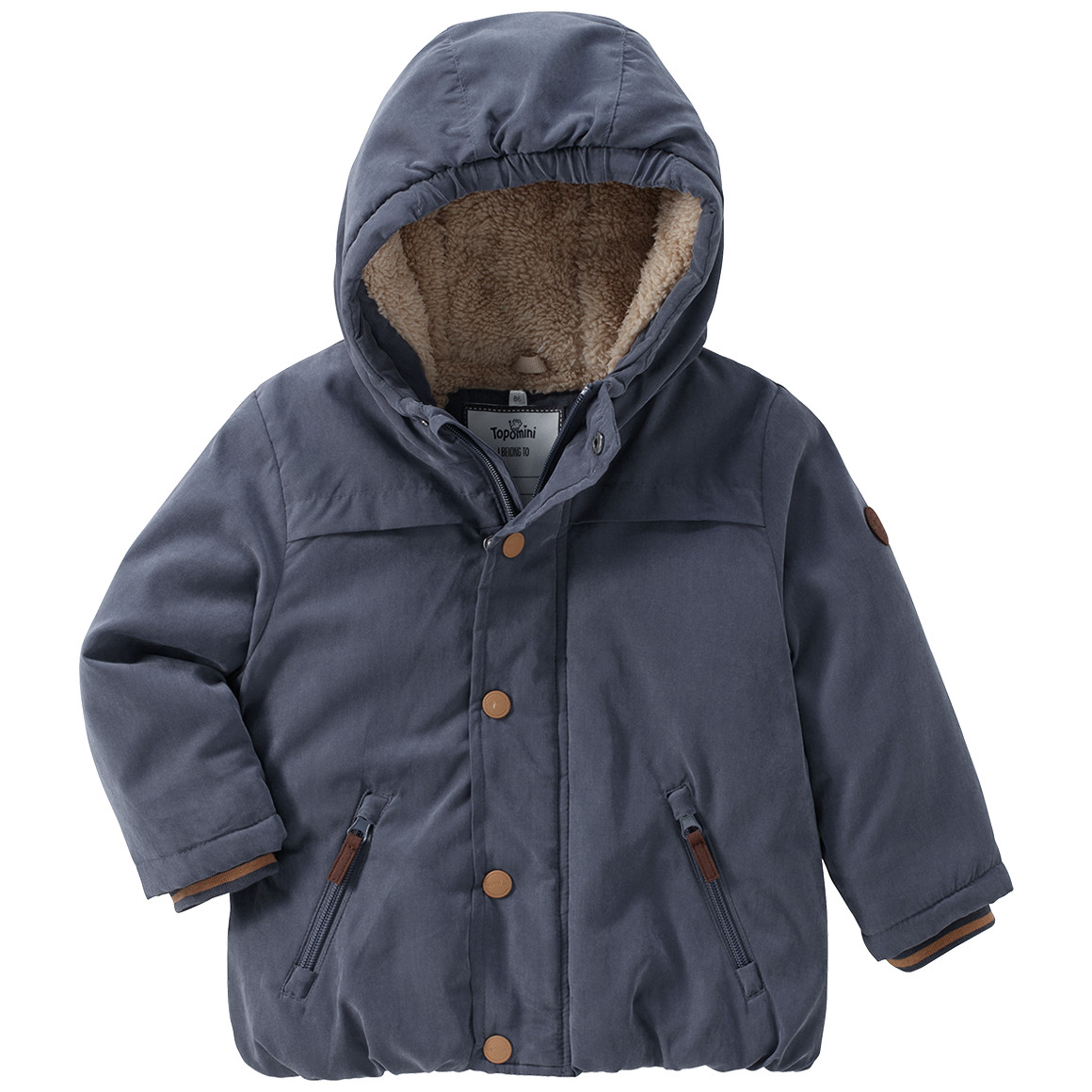 Baby Jacke mit Teddyplüsch von Topomini