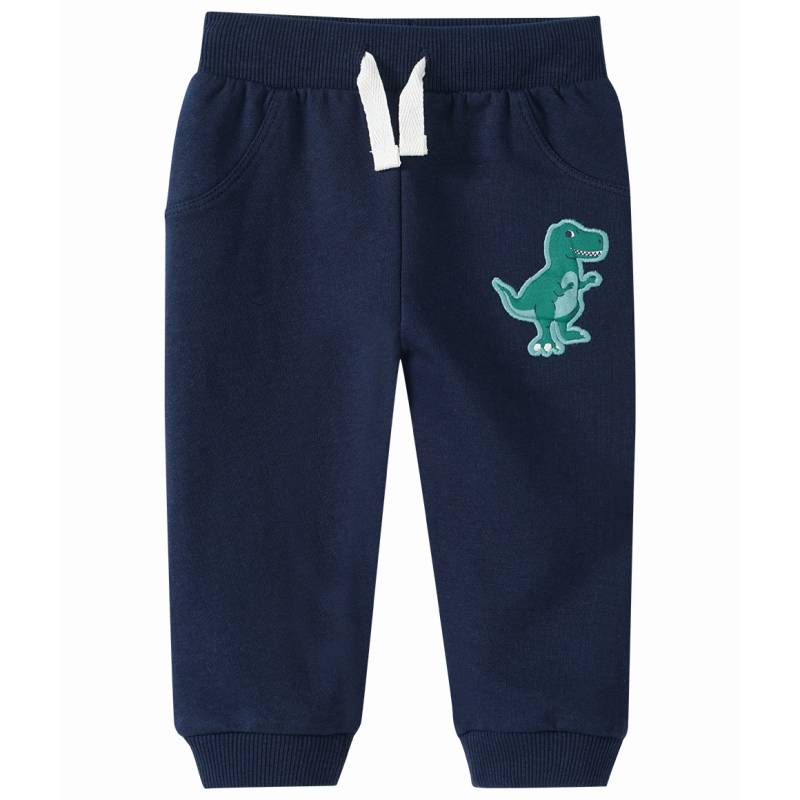 Baby Jogginghose mit Dino-Stickerei von Topomini