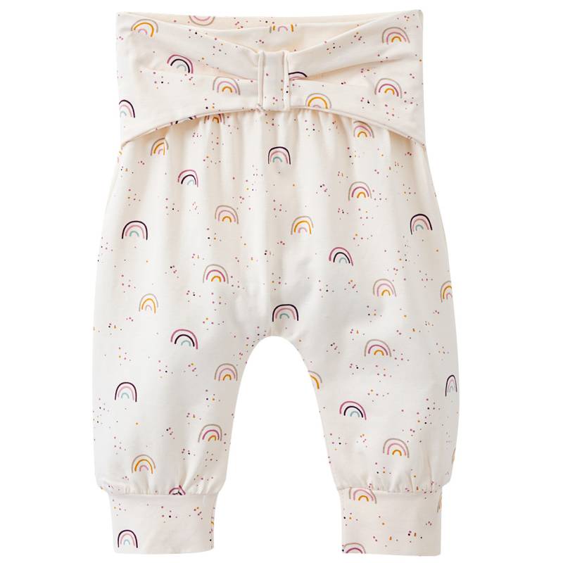 Baby Jogginghose mit Regenbogen-Allover von Topomini