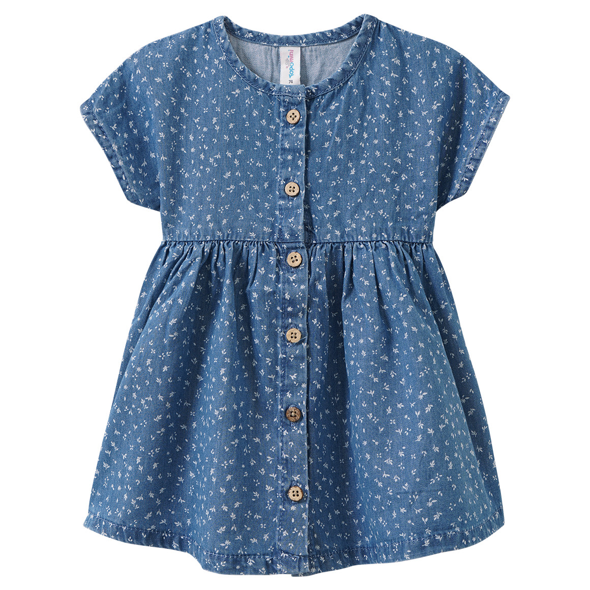 Baby Kleid aus leichtem Denim Baby Kleid aus leichtem Denim von Topomini