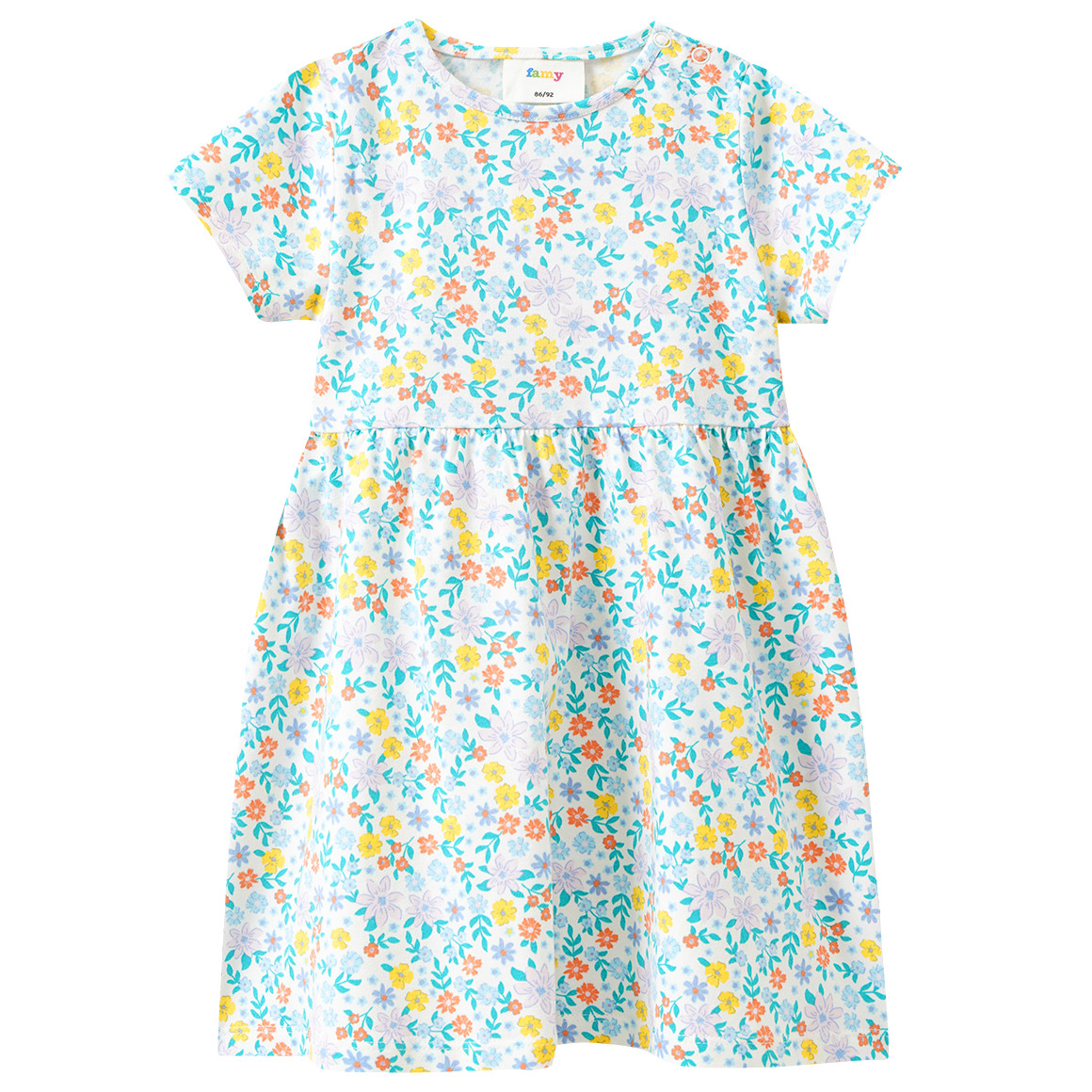 Baby Kleid mit Allover-Muster Baby Kleid mit Allover-Muster von Topomini
