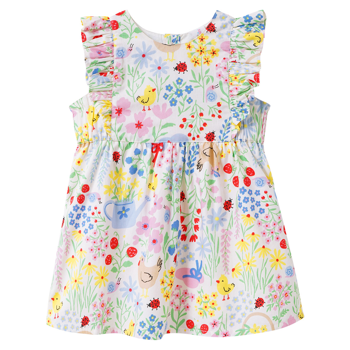 Baby Kleid mit Blumen-Allover Baby Kleid mit Blumen-Allover von Topomini