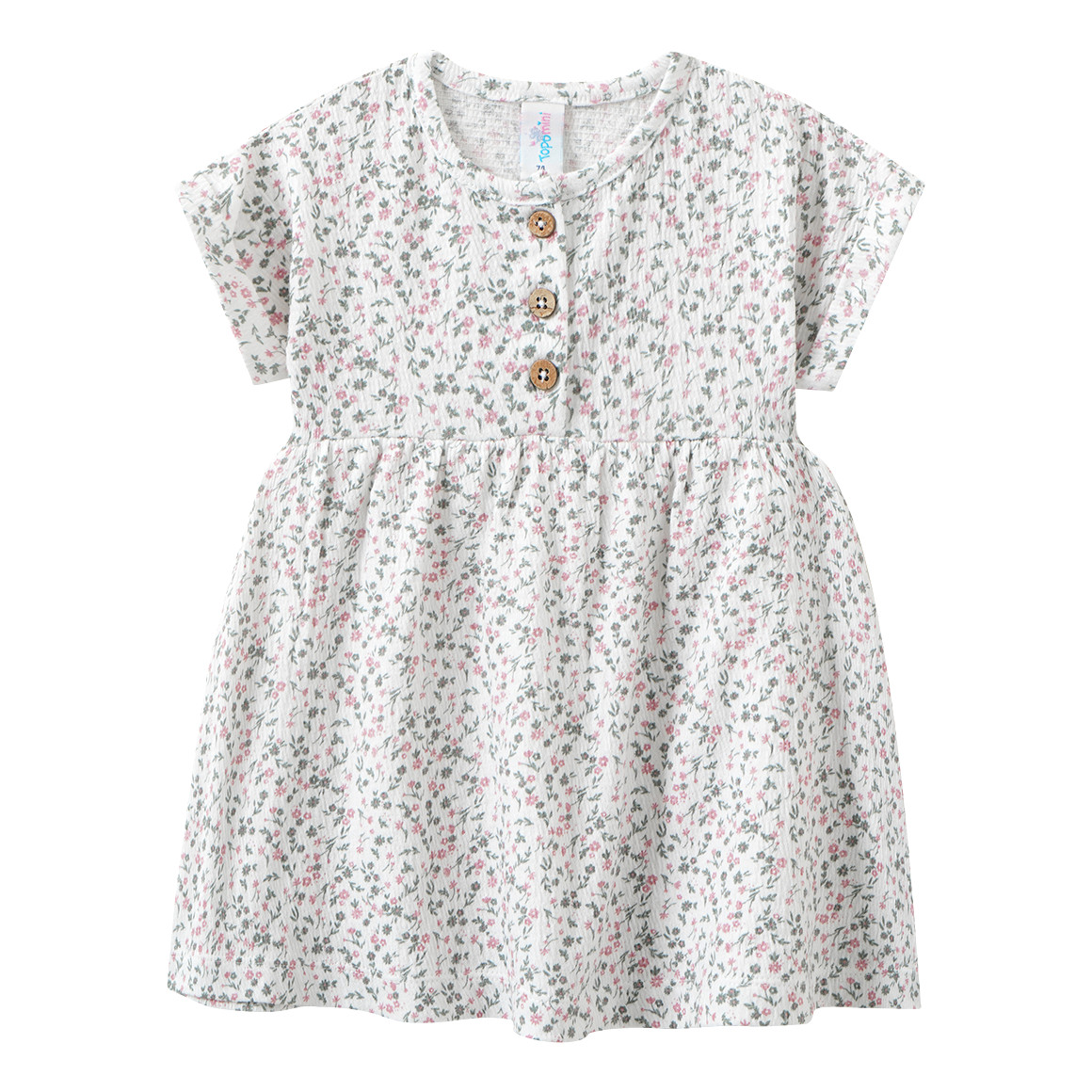 Baby Kleid mit Blumen-Allover Baby Kleid mit Blumen-Allover von Topomini