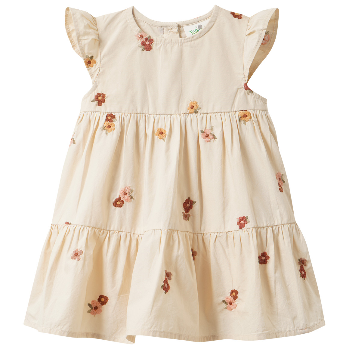 Baby Kleid mit Blumen-Stickerei Baby Kleid mit Blumen-Stickerei von Topomini