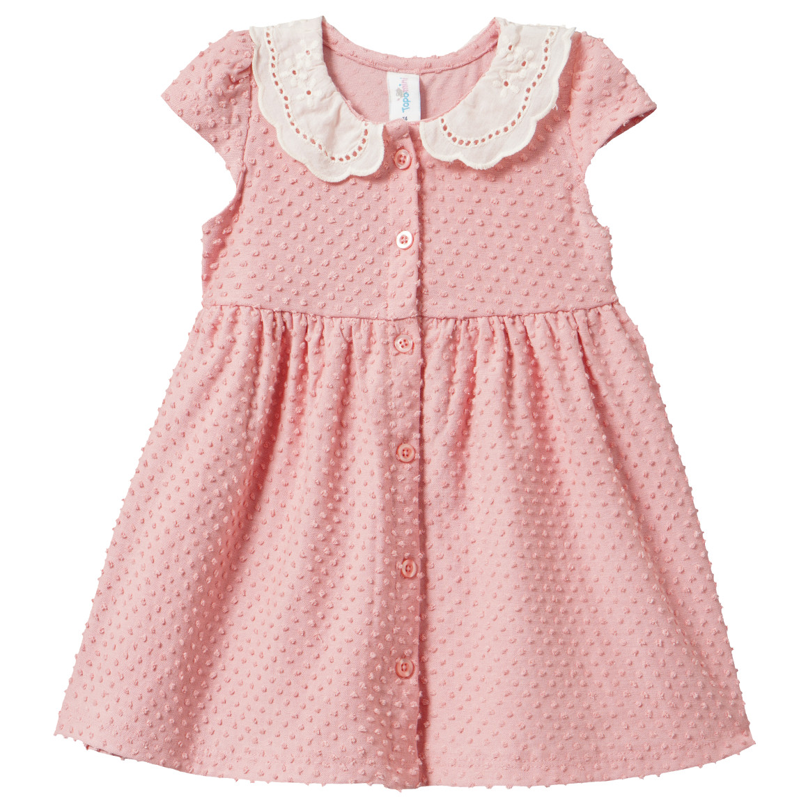 Baby Kleid mit Bubikragen Baby Kleid mit Bubikragen von Topomini
